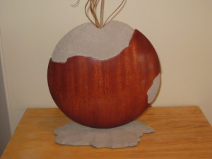 mahogany vase